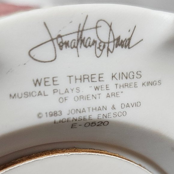 1983 Enesco Musical Jonathan & David "Wee Three Kings" - Picture 12 of 15